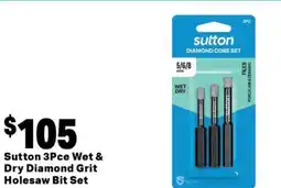 Mitre 10 Wet & dry diamond grit holesaw bit set offer