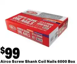 Mitre 10 Airco screw shank coil nails offer