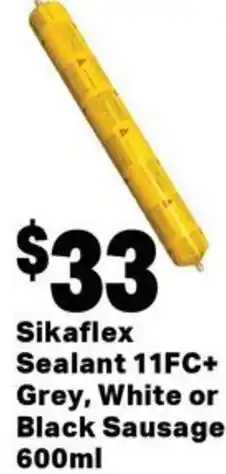 Mitre 10 Sikaflex sealant grey, white or black sausage offer