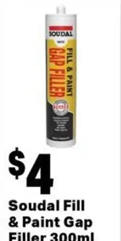 Mitre 10 Soudal fill & paint gap filler offer