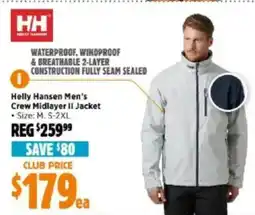 Anaconda Helly hansen men's crew midlayer ii jacket offer