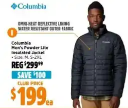 Anaconda Men's powder lite insulated jacket offer