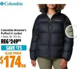 Anaconda Columbia women's puffect ii jacket offer