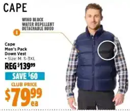 Anaconda Men's pack down vest offer