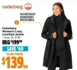 Anaconda Women's long line rain jacket offer