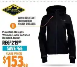 Anaconda Women's alta softshell hooded jacket offer