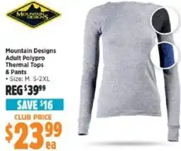 Anaconda Adult polypro thermal tops offer