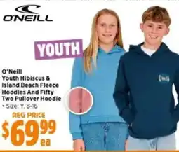 Anaconda Youth hibiscus & island beach fleece hoodies and fifty offer