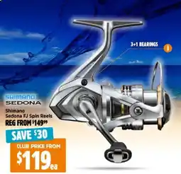 Anaconda Sedona fj spin reels offer