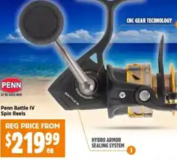 Anaconda Penn battle iv spin reels offer