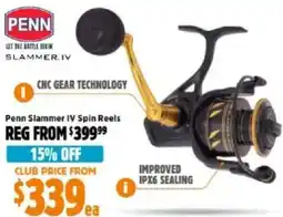 Anaconda Penn slammer iv spin reels offer