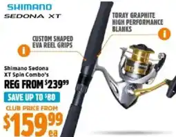 Anaconda Shimano sedona xt spin combo's offer