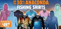 Anaconda Fishing shirts offer