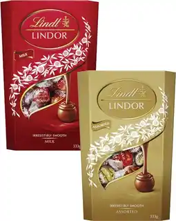 Coles Lindt Cornet 327g-333g offer