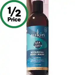 Woolworths Sukin Body Wash 500ml offer