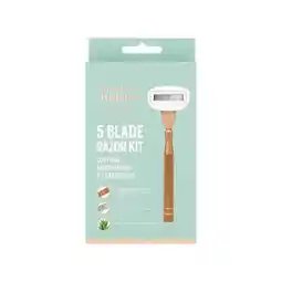Woolworths Thanks To Nature 5 Blade Razor Kit + 2 Cartridges offer