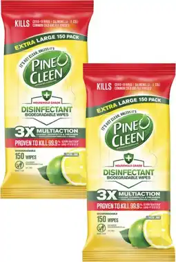 Coles Pine O Cleen Disinfectant Wipes 150 Pack offer