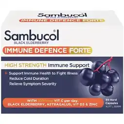 Woolworths Sambucol Immune Defence High Strength Pk 30 offer
