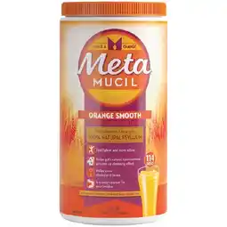 Woolworths Metamucil Fibre Smooth Orange 114 Doses 673g offer