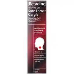 Woolworths Betadine Throat Gargle 120ml offer