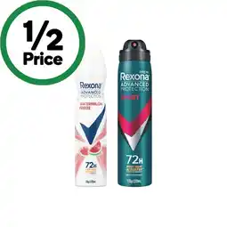 Woolworths Rexona Aerosol Deodorant 220ml offer