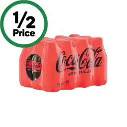 Woolworths Coca-Cola Classic or Zero Sugar Soft Drink Varieties 12 x 300ml offer