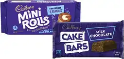 Coles Cadbury Cake Bars or Mini Rolls 105g-125g offer