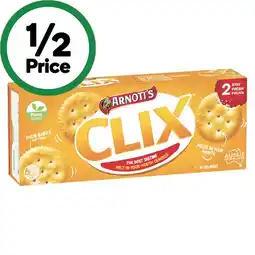 Woolworths Arnott’s Clix Oven Baked Crackers 250g offer