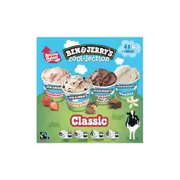 Woolworths Ben & Jerry’s Classic Cool-lection Mini 400ml Pk 4 – From the Freezer offer