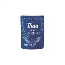 Woolworths Tilda Pure Basmati Microwave Rice Pouch 250g offer