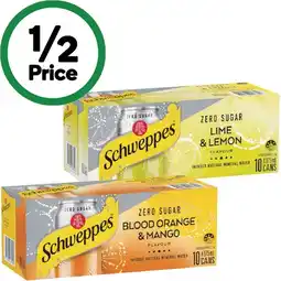 Woolworths Schweppes Infused Mineral Water Varieties 10 x 375ml offer