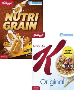 Coles Kellogg's Nutri Grain 470g or Special K Cereal 500g offer