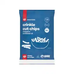 Woolworths Essentials Frozen Crinkle Cut Chips 1 kg – From the Freezer offer