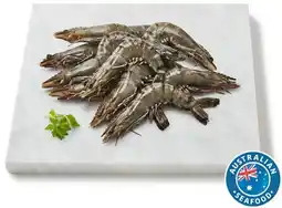 Coles Coles Australian Thawed Raw Extra Large Black Tiger Prawns offer