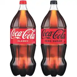 Woolworths Coca-Cola Classic or Zero Sugar Soft Drink 2 Litre offer