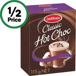 Woolworths Jarrah Hot Chocolate Sachets Pk 10 offer