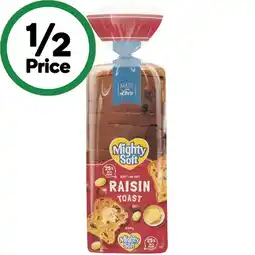 Woolworths Mighty Soft Raisin Toast 600g offer