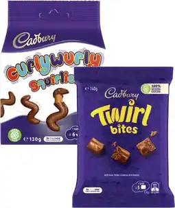 Coles Cadbury or Europe Bites 120g-160g offer