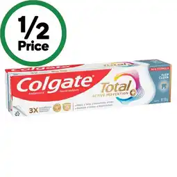 Woolworths Colgate Total Active Prevention Deep Clean Toothpaste 200g offer