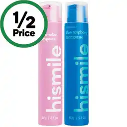 Woolworths Hismile Fluoride Toothpaste 60g offer