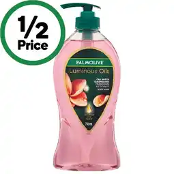 Woolworths Palmolive Body Wash Luminous Oils 750ml offer