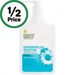 Woolworths Health Basics Body Wash Dermaplus 1 Litre offer