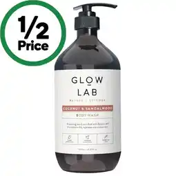 Woolworths Glow Lab Body Wash 900ml offer