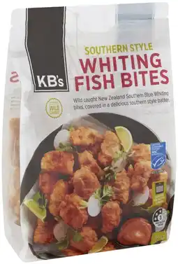 Coles KB's Southern Style Whiting Fish Bites 1kg offer
