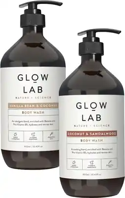 Coles Glow Lab Body Wash 900mL offer