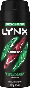 Coles Lynx Antiperspirant Deodorant or Body Spray 165mL offer