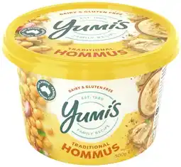 Coles Yumi's Traditional Hommus Dip 500g offer