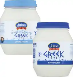 Coles Jalna Greek Style Yoghurt 1kg offer