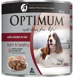 Coles Optimum Dog Food 680g-700g offer