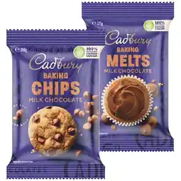 Woolworths Cadbury Choc Chips, Melts or Blocks 180-225g offer